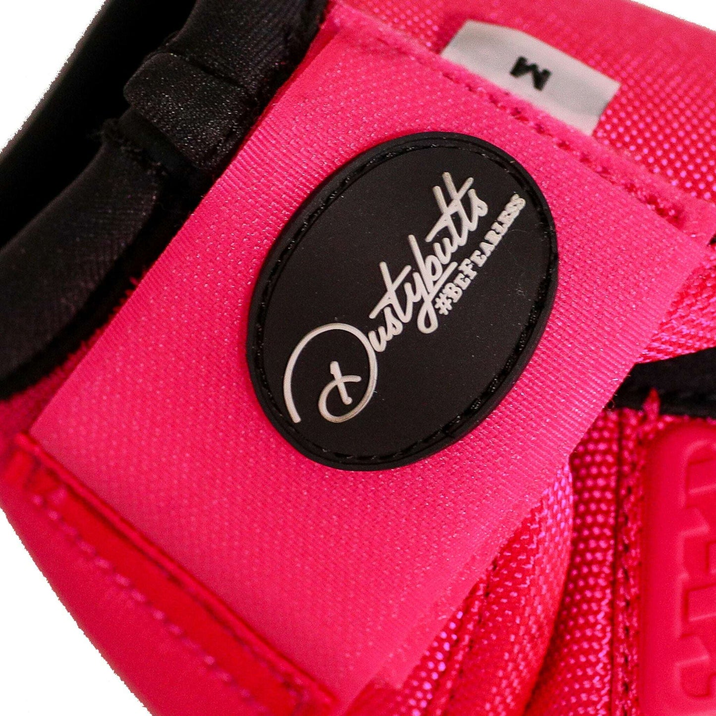 Dustybutts Equistride No Turn Bell Boots // Hot Pink