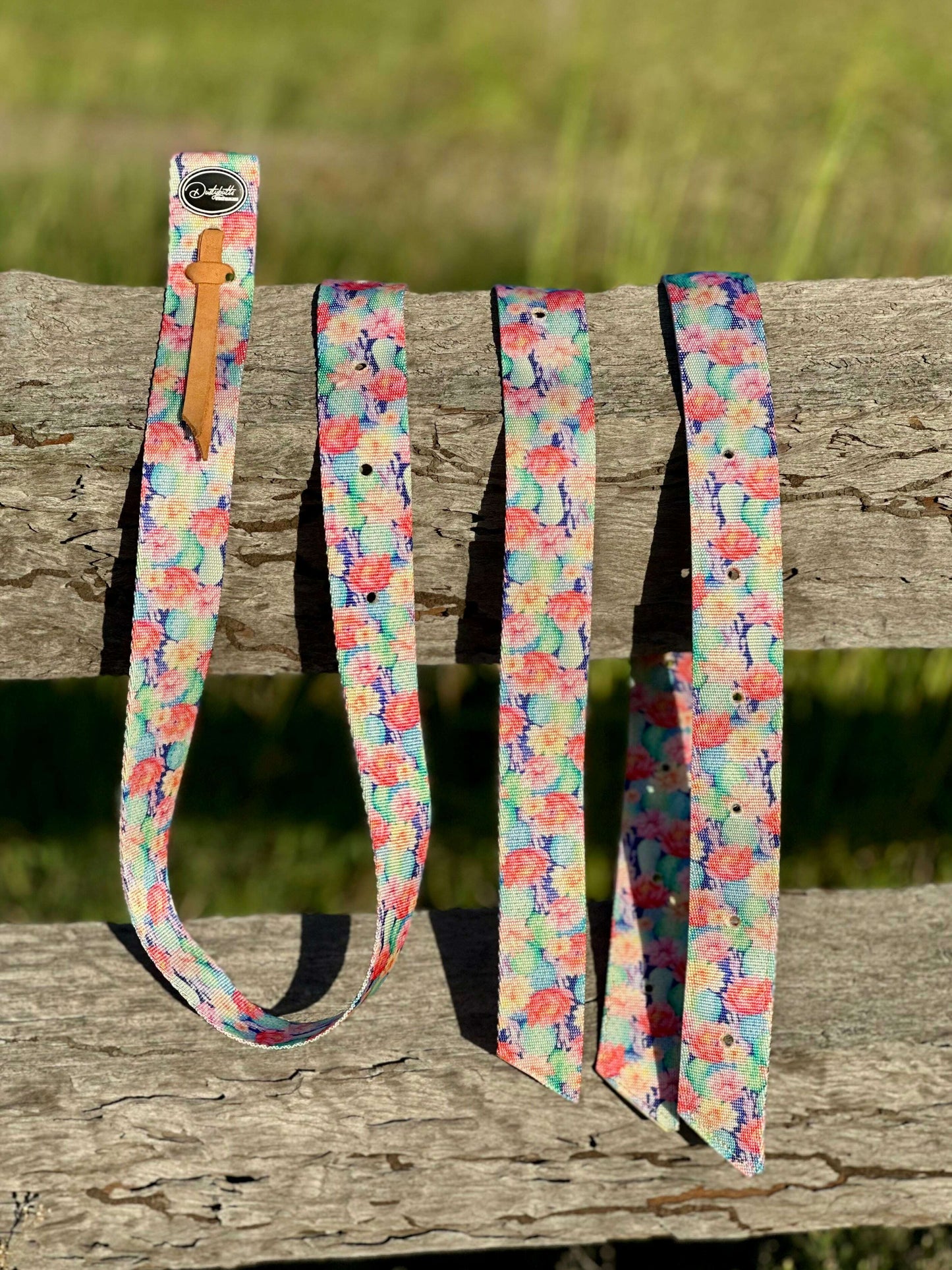dustybutts-nylon-tie-strap-and-off-billet-set---cactus-bliss-latigos---dustybutts-australia-35929388