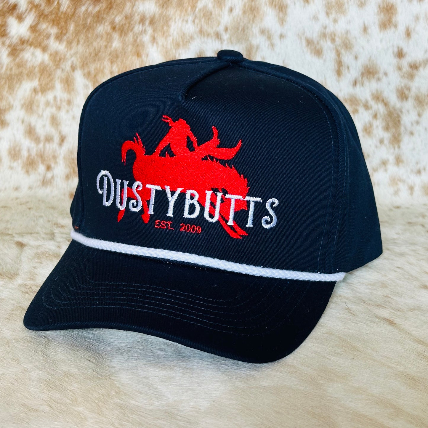 Dustybutts 5 Panel Rope Snapback Cap // Navy