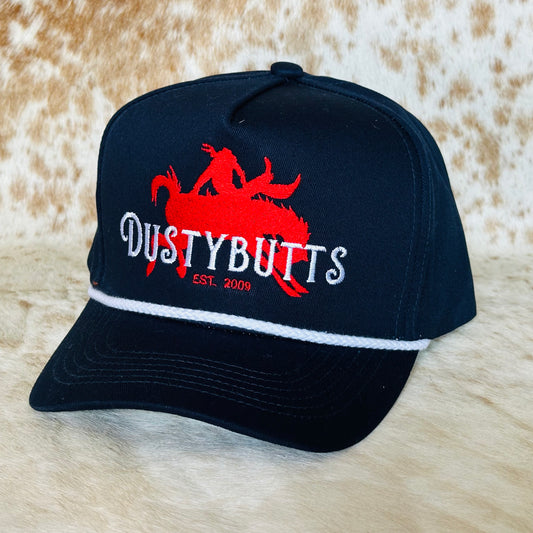 Dustybutts 5 Panel Rope Snapback Cap // Navy