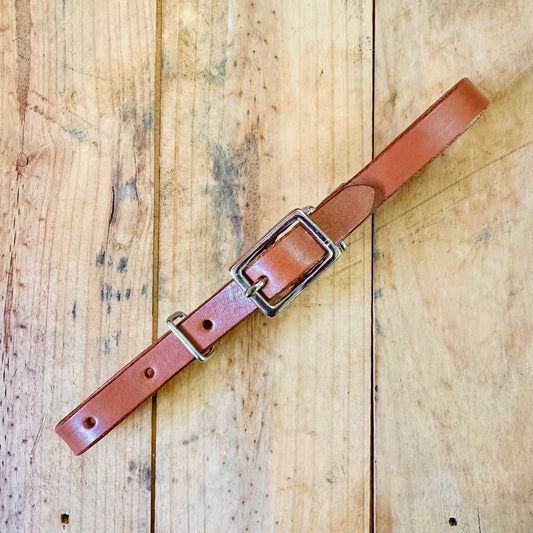 Oiled Leather Curb Strap // Medium Oil