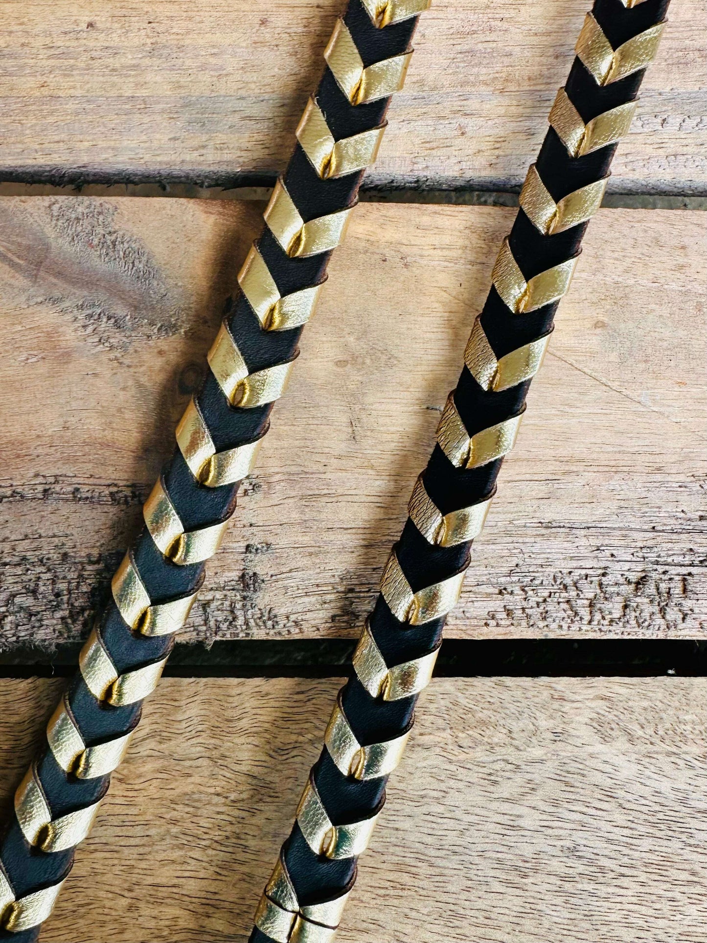 dustybutts-harness-leather-laced-barrel-racing-reins-metallic-gold-reins---dustybutts-australia-35929644