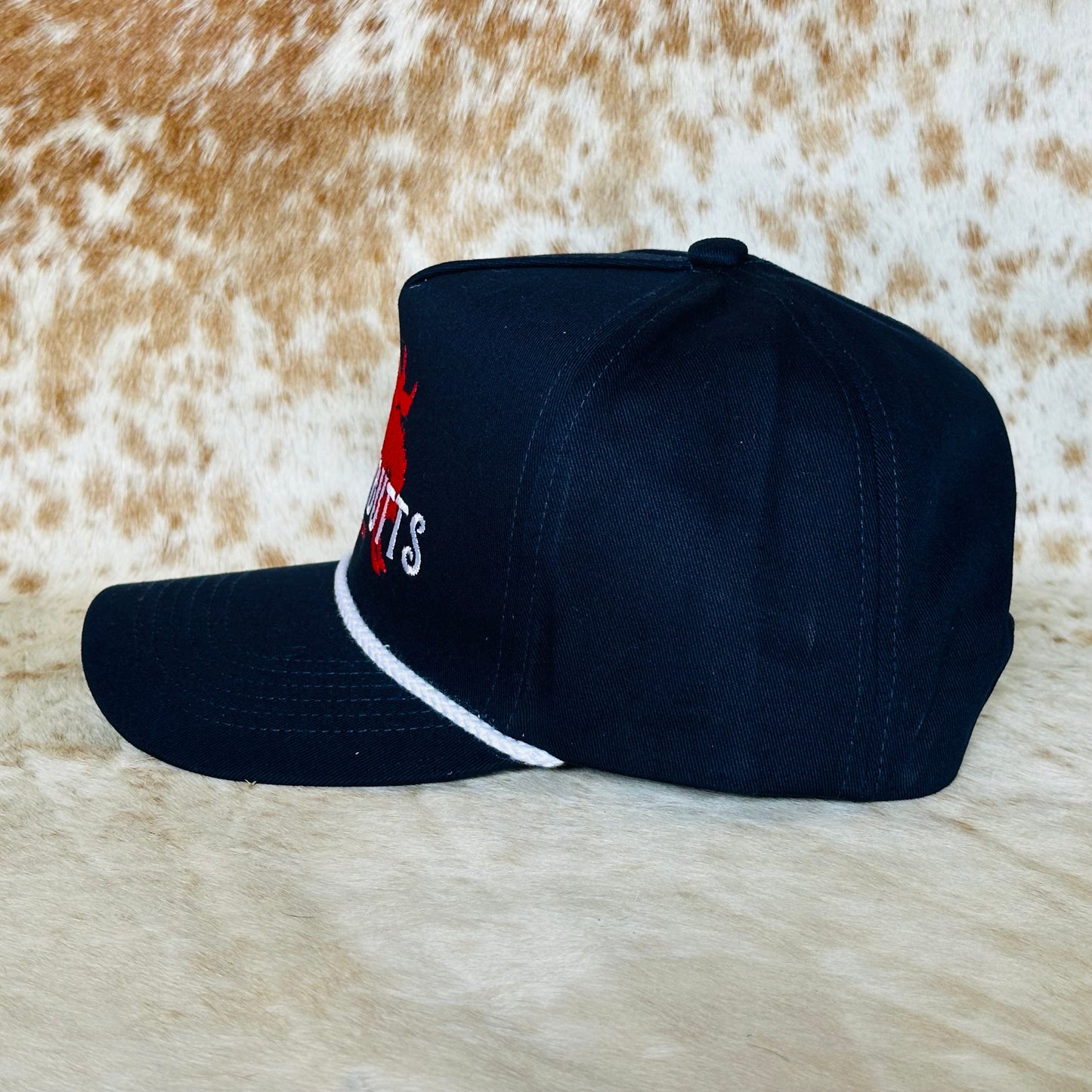 Dustybutts 5 Panel Rope Snapback Cap // Navy