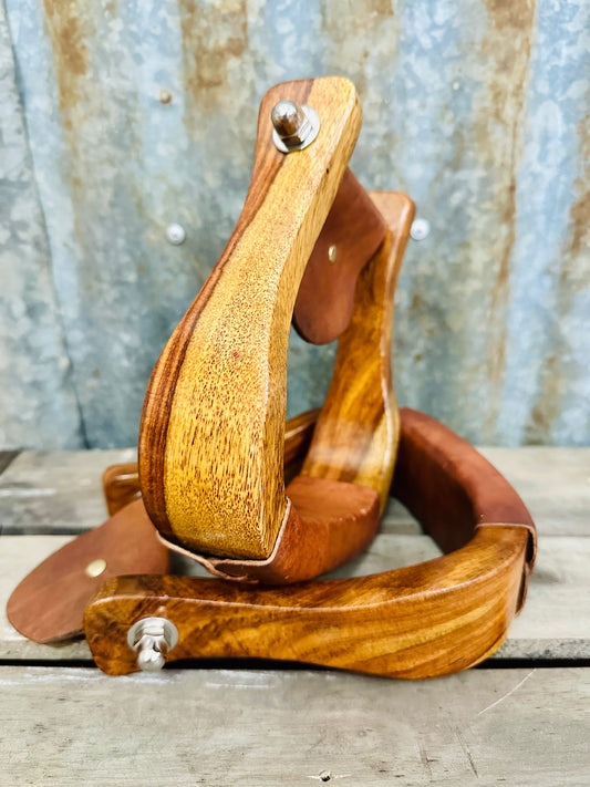 Polished Wooden Stirrups