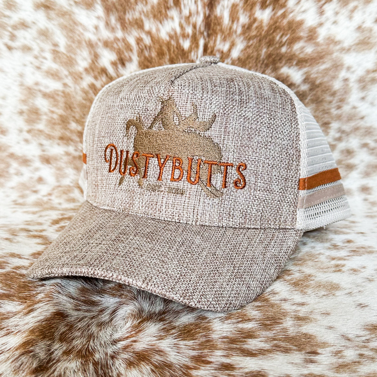 Dustybutts Trucker Cap // Hemp & Tan