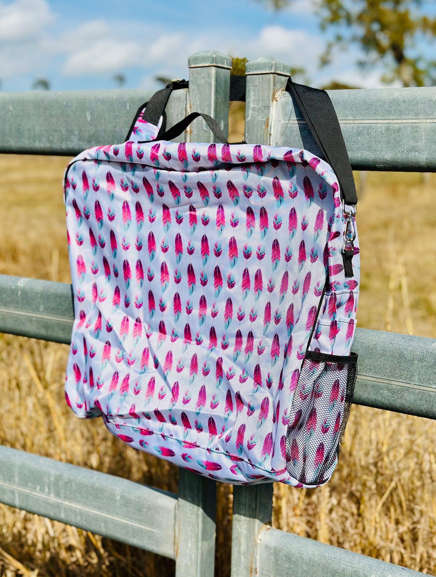 Introductory Price // Dustybutts Sports Boot Bag - Boho Feathers