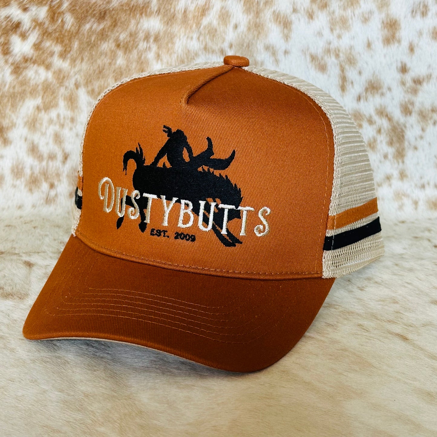 Dustybutts Trucker Cap // Brown & Tan