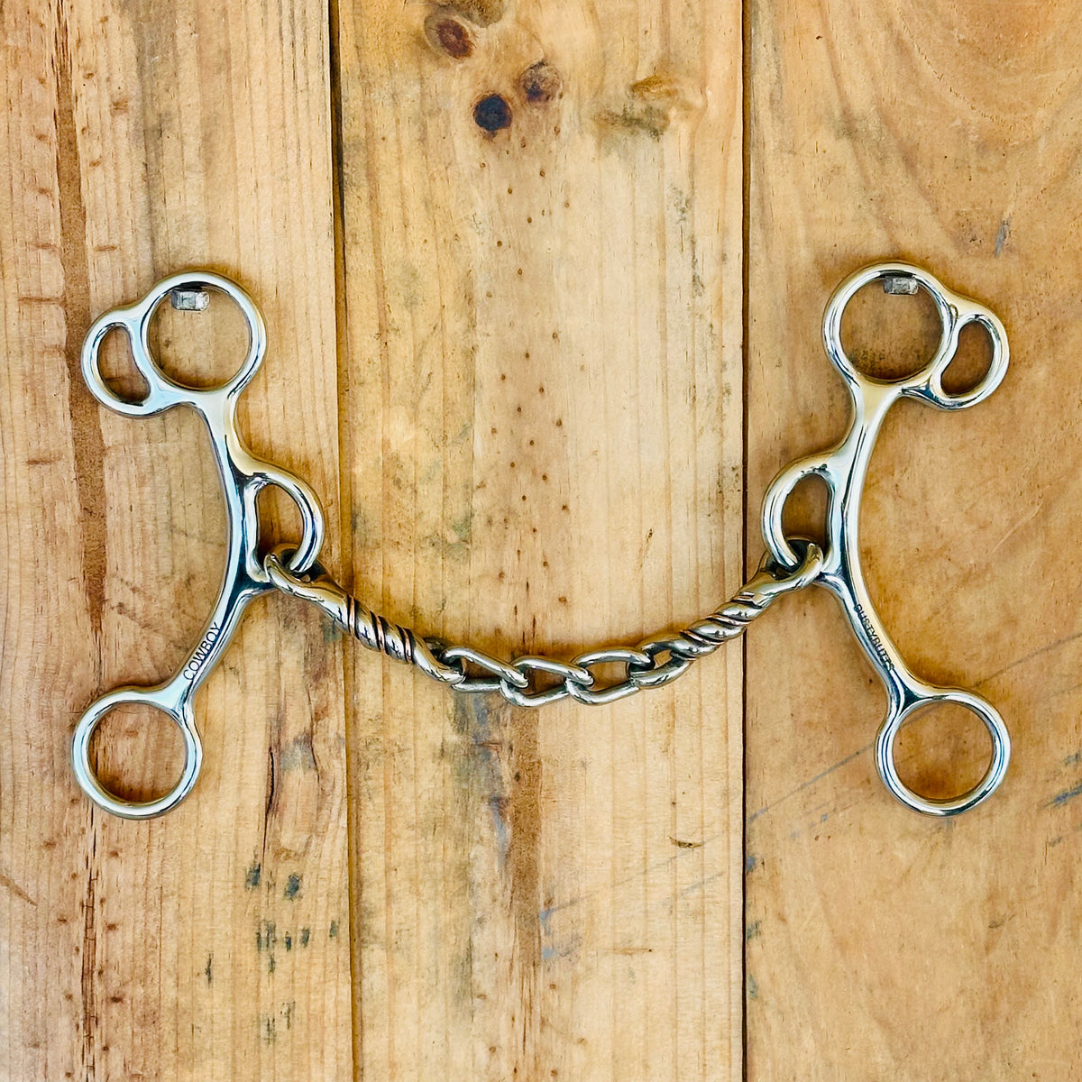 Dustybutts ‘Cowboy’ Twisted Chain Combo Reverse Gag Bit