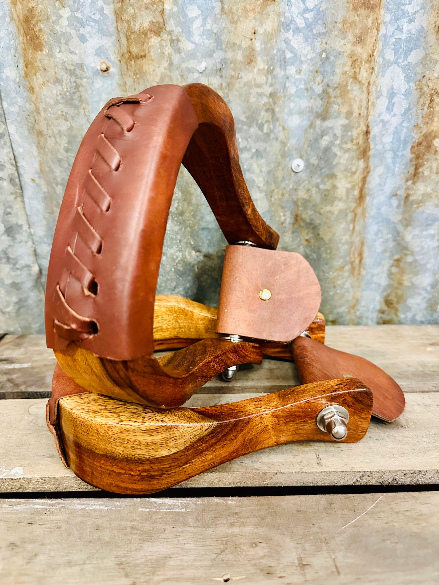 Polished Wooden Stirrups