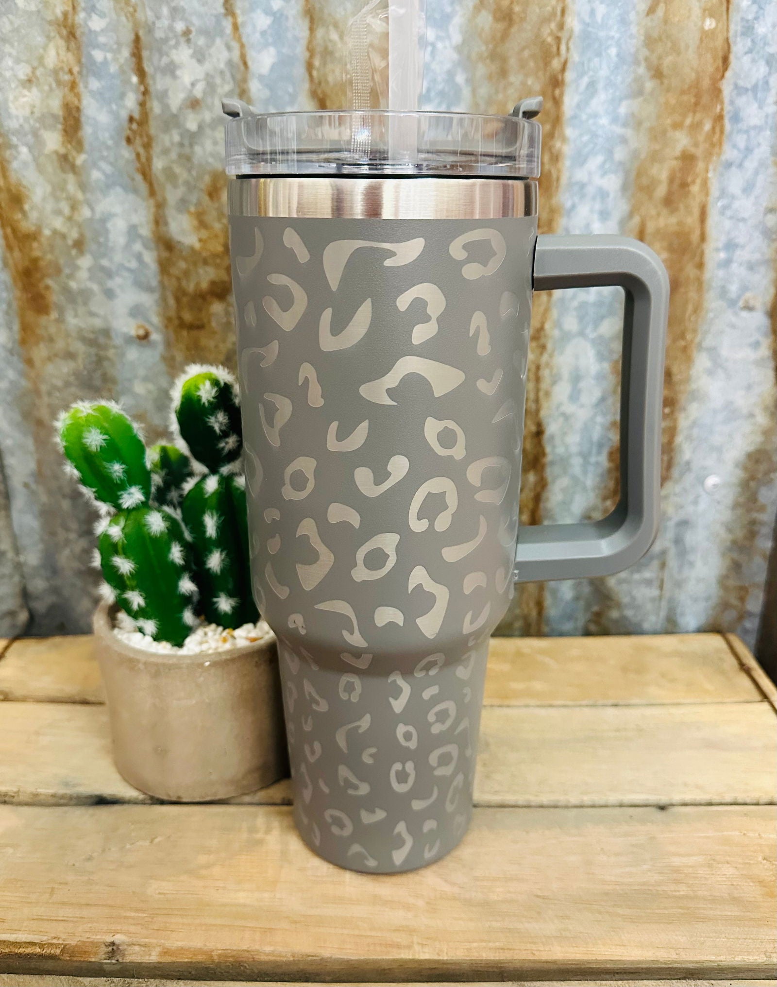 40oz Leopard Tumbler -  - Dustybutts Australia