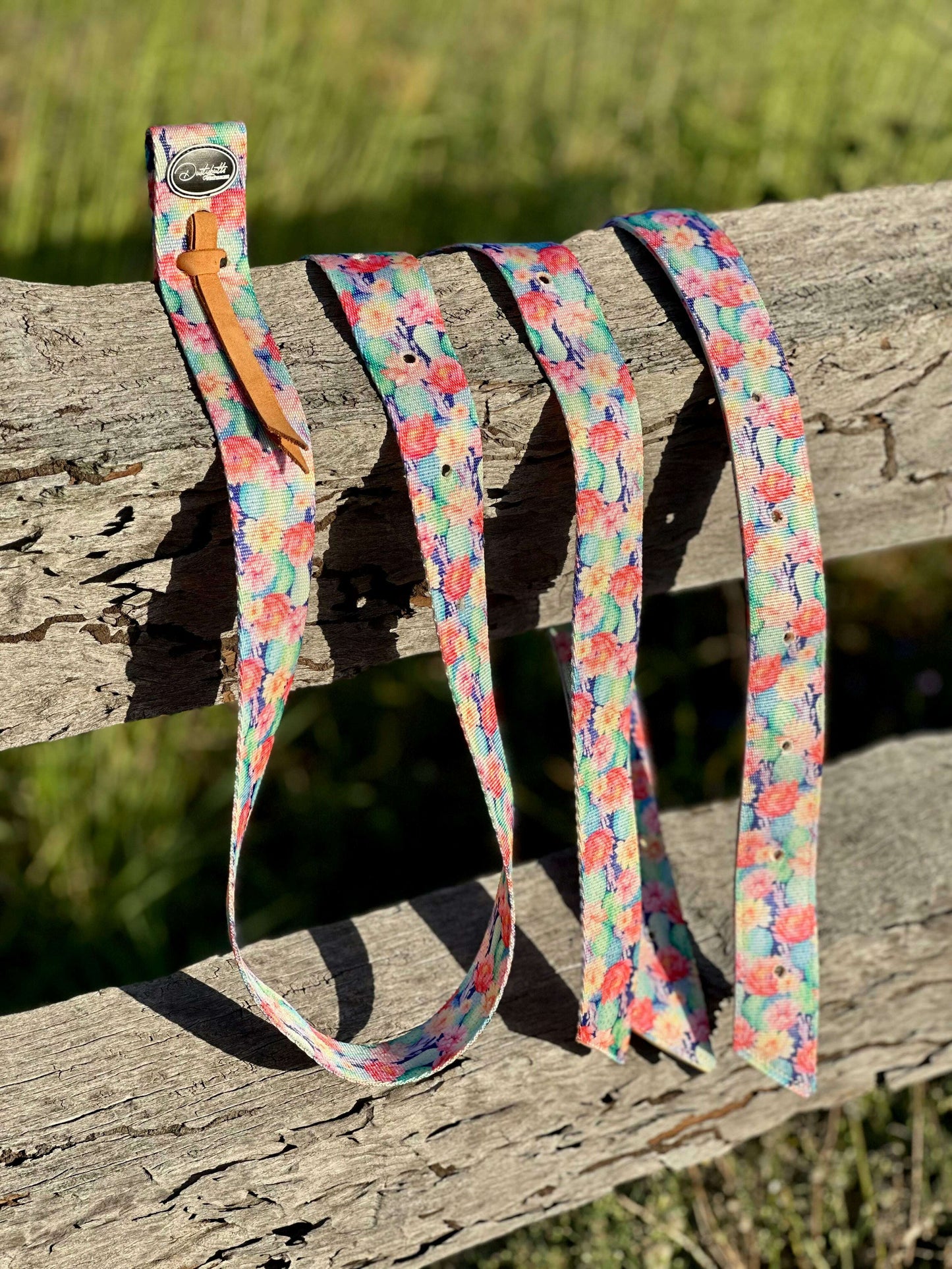 dustybutts-nylon-tie-strap-and-off-billet-set---cactus-bliss-latigos---dustybutts-australia-35929389