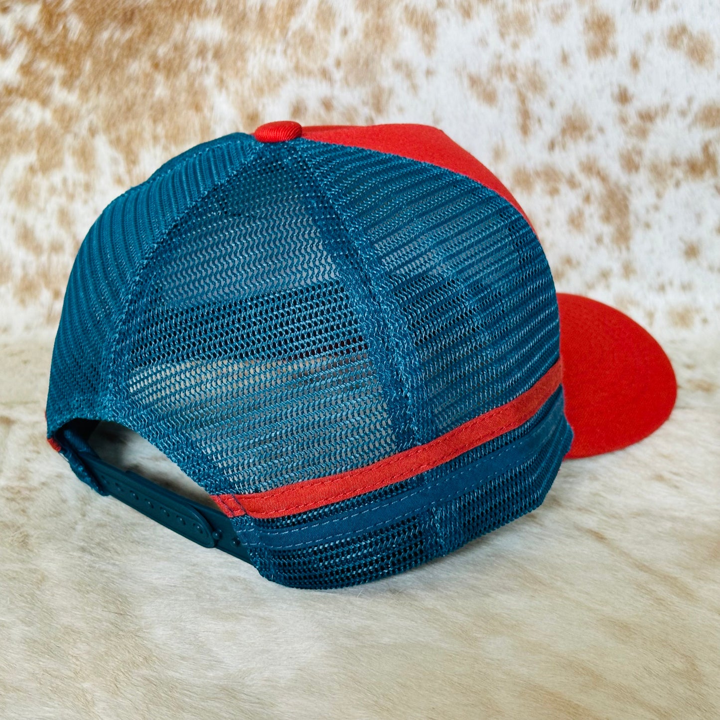 Dustybutts Trucker Cap // Red & Blue