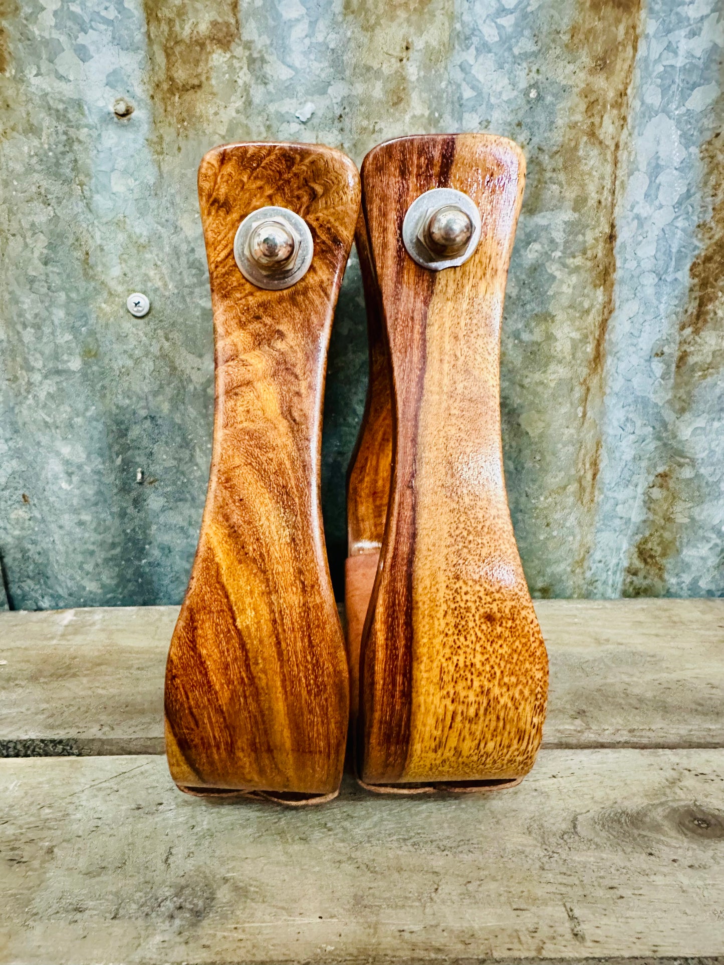 Polished Wooden Stirrups