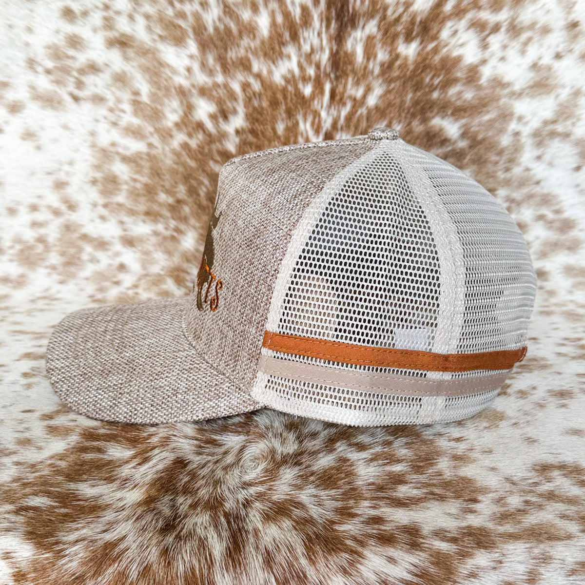 Dustybutts Trucker Cap // Hemp & Tan