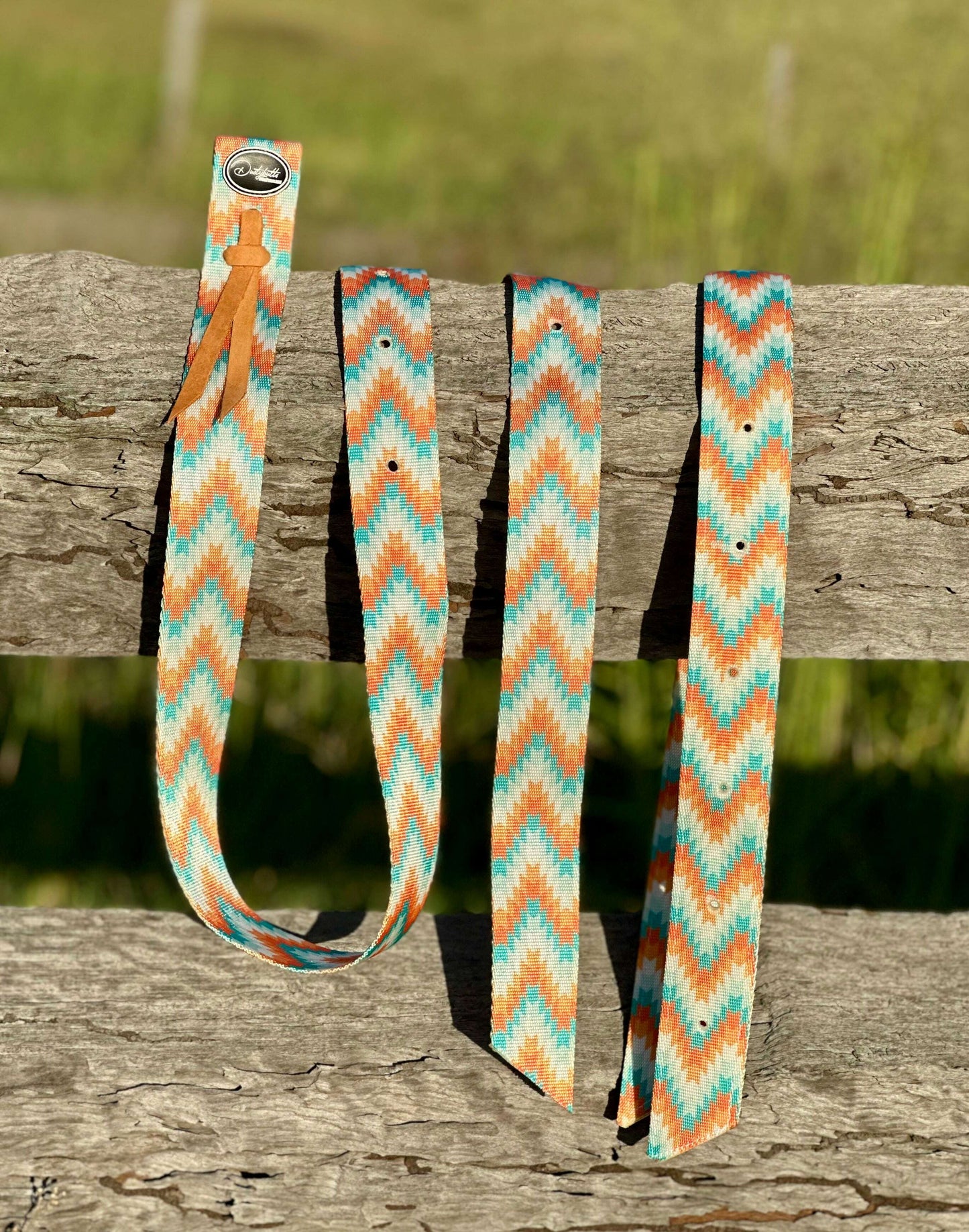 dustybutts-nylon-tie-strap-and-off-billet-set---tribal-latigos---dustybutts-australia-35929376