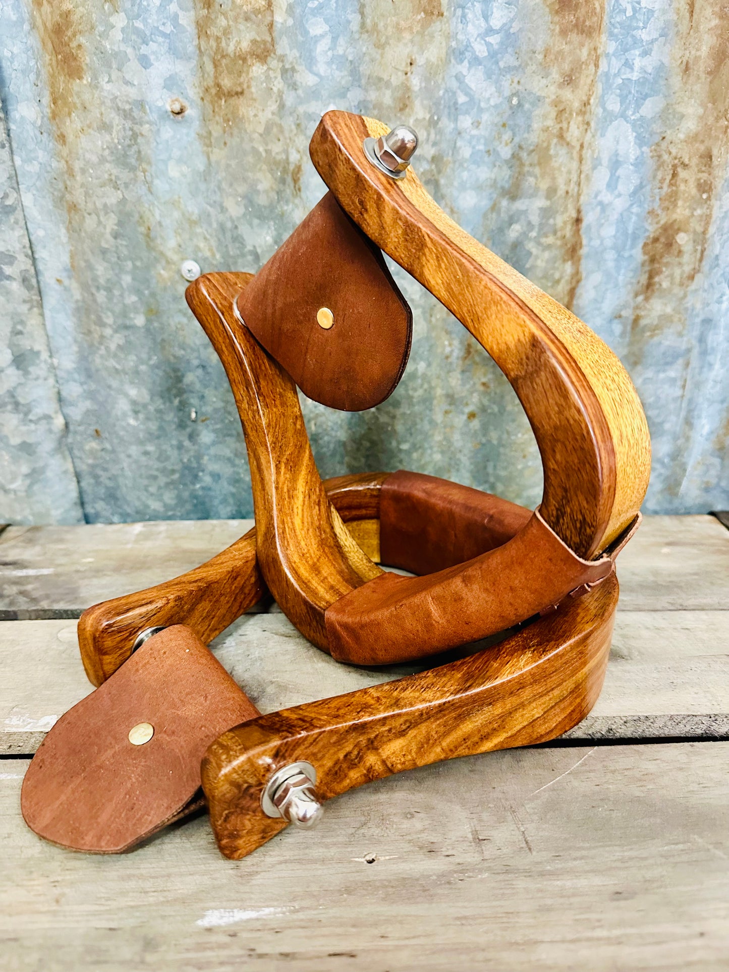 Polished Wooden Stirrups