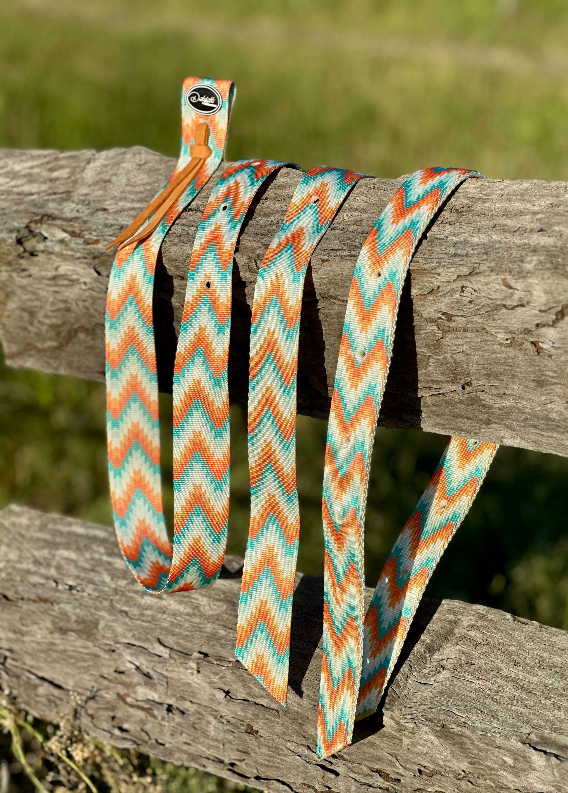 dustybutts-nylon-tie-strap-and-off-billet-set---tribal-latigos---dustybutts-australia-35929378