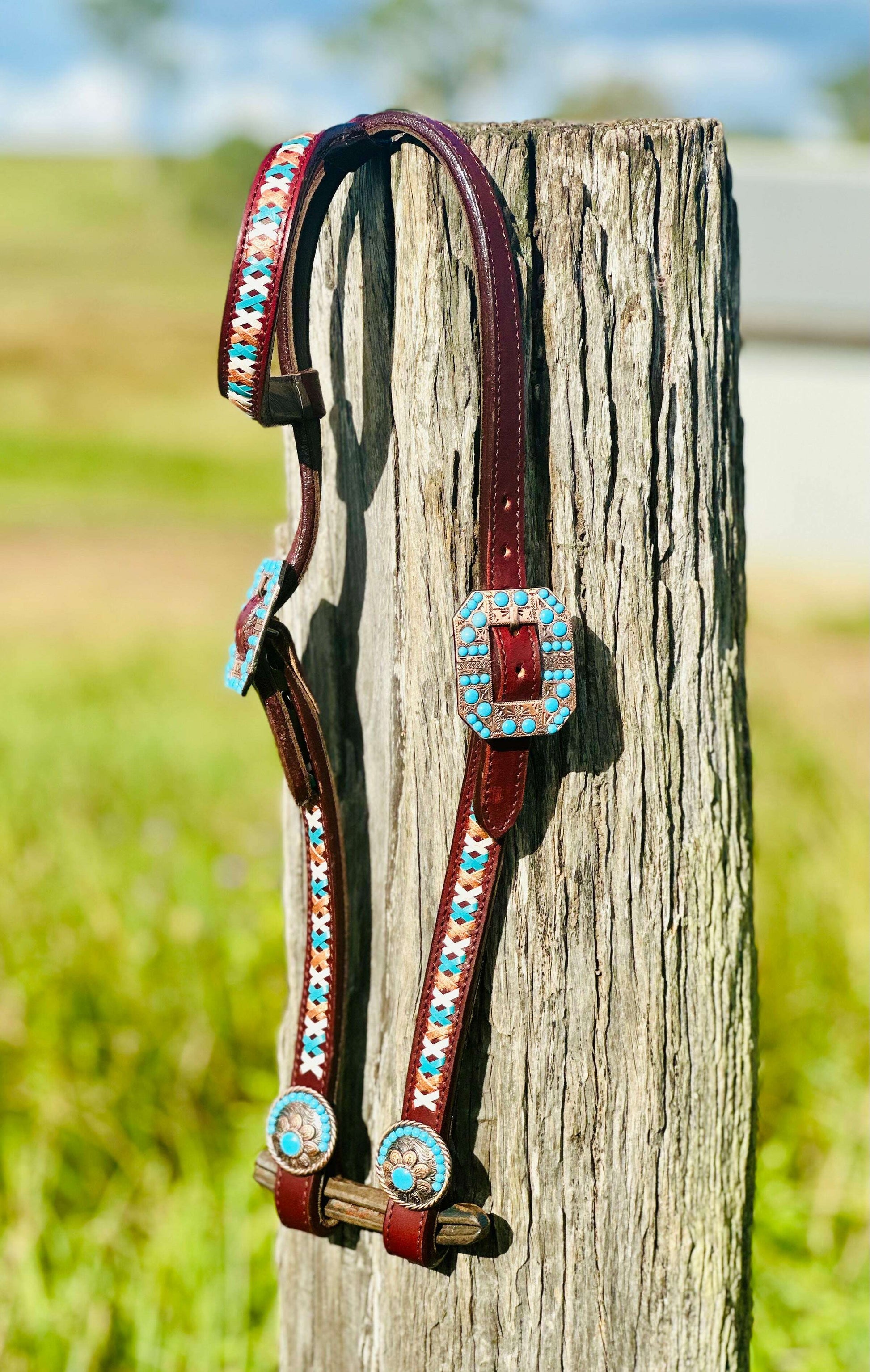 leather-one-eared-bridle-with-cross-stitch-design-bridles---dustybutts-australia-35929637