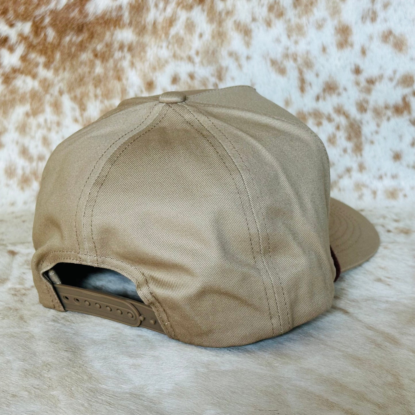 Dustybutts 5 Panel Rope Snapback Cap // Tan