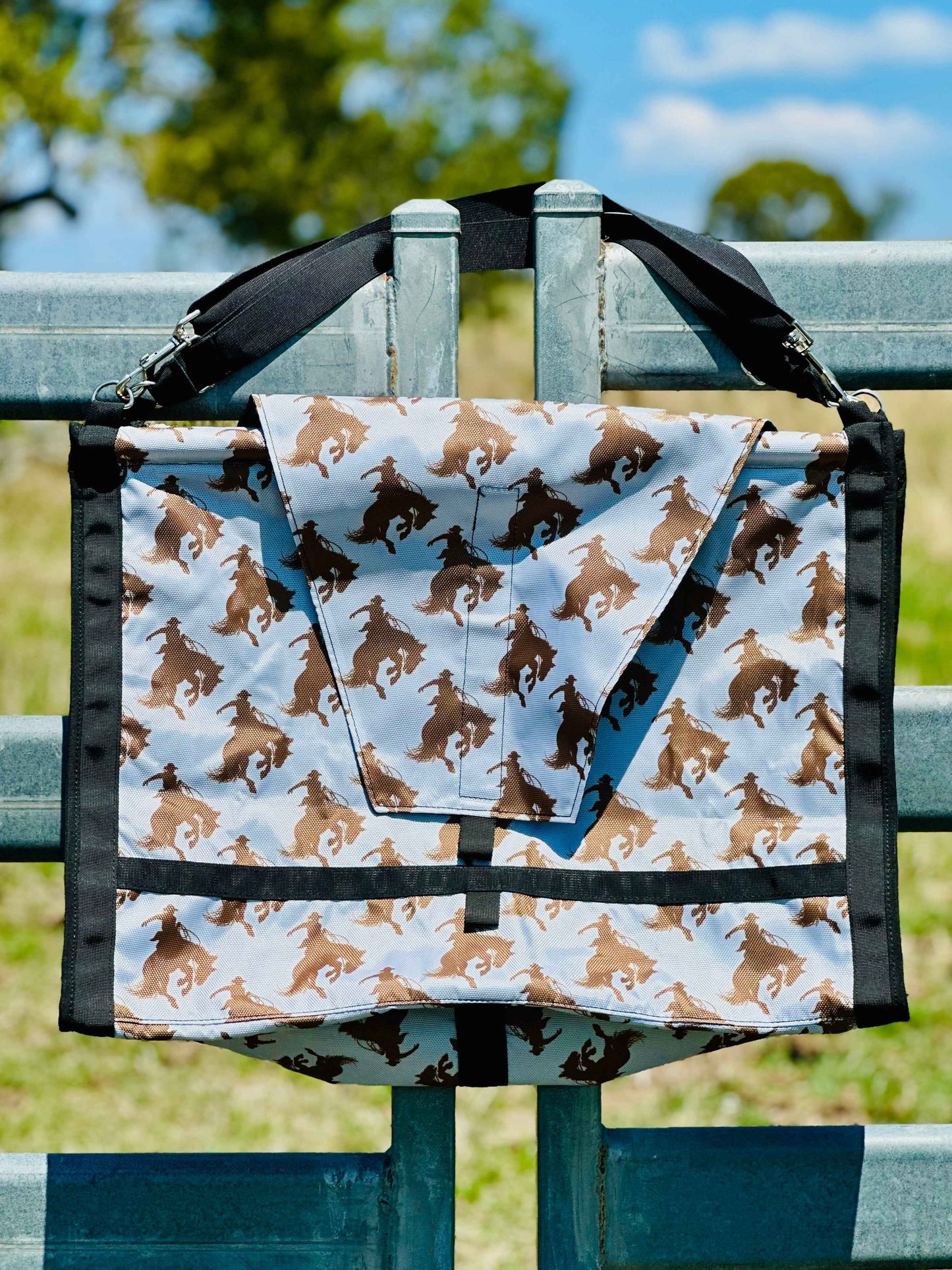 Dustybutts Top Load Hay Bag- Let 'Er Buck