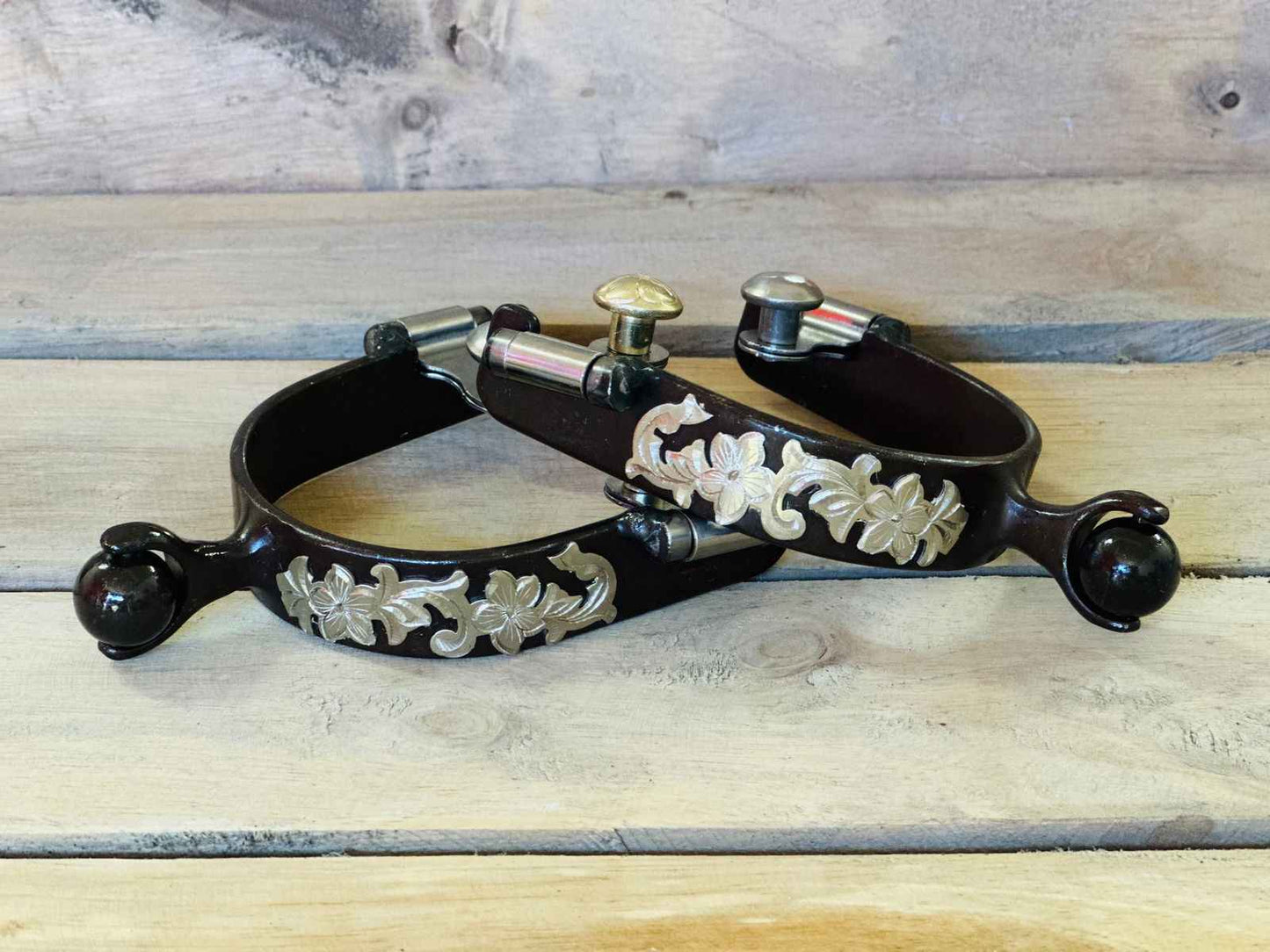Antique Brown Spur With Steel Ball - Dustybutts Australia