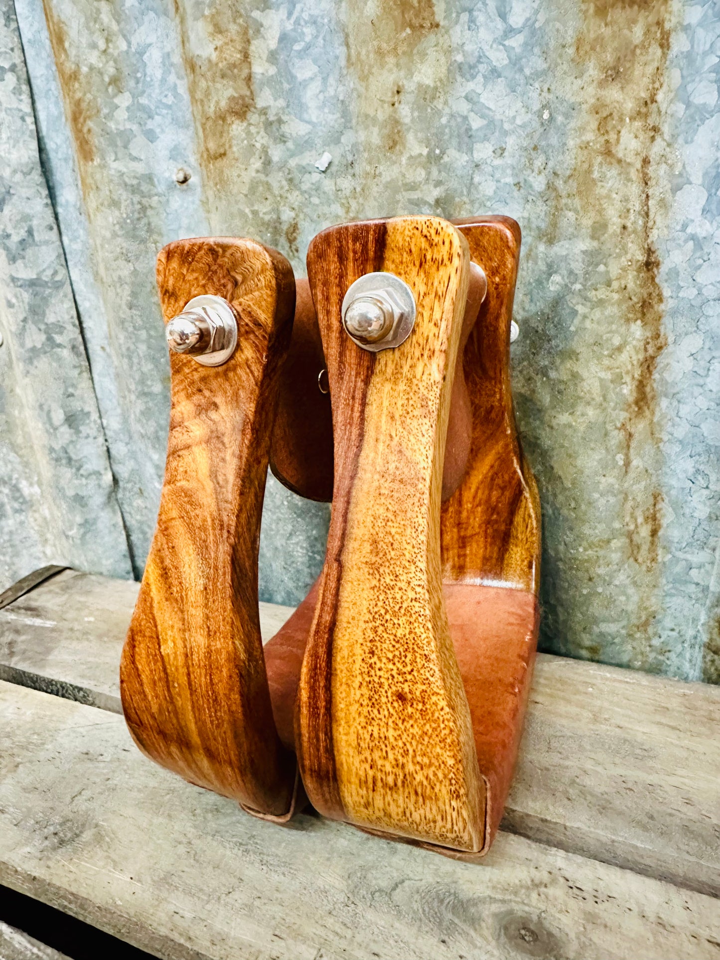 Polished Wooden Stirrups