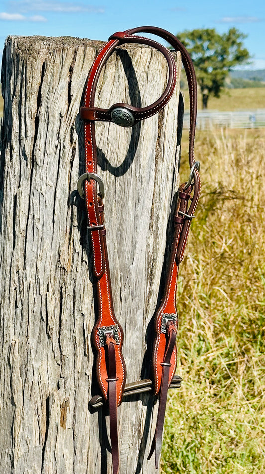 Dustybutt Argentina Leather Quick Change One Eared Bridle