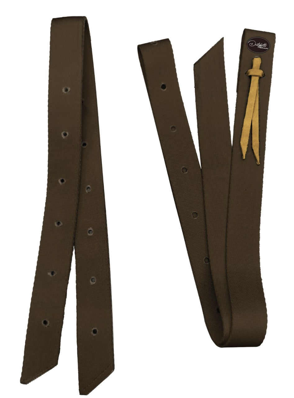 Dustybutts Nylon Tie Strap and Off Billet Set - Brown