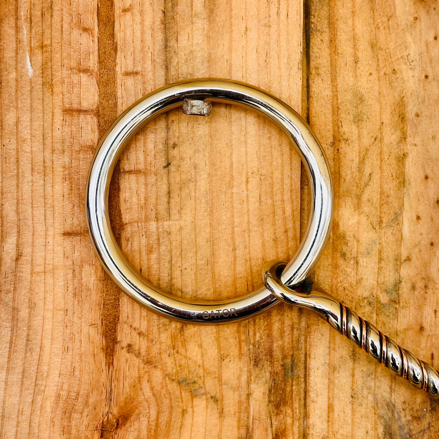 Dustybutts ‘Gator’ Two Piece Twisted Weighted Snaffle Bit
