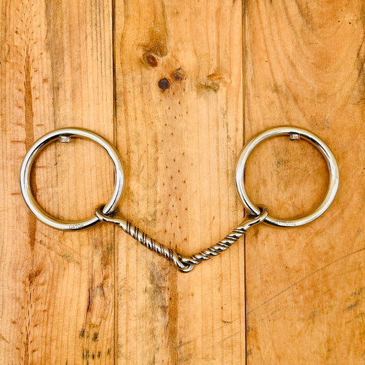 Dustybutts ‘Gator’ Two Piece Twisted Weighted Snaffle Bit