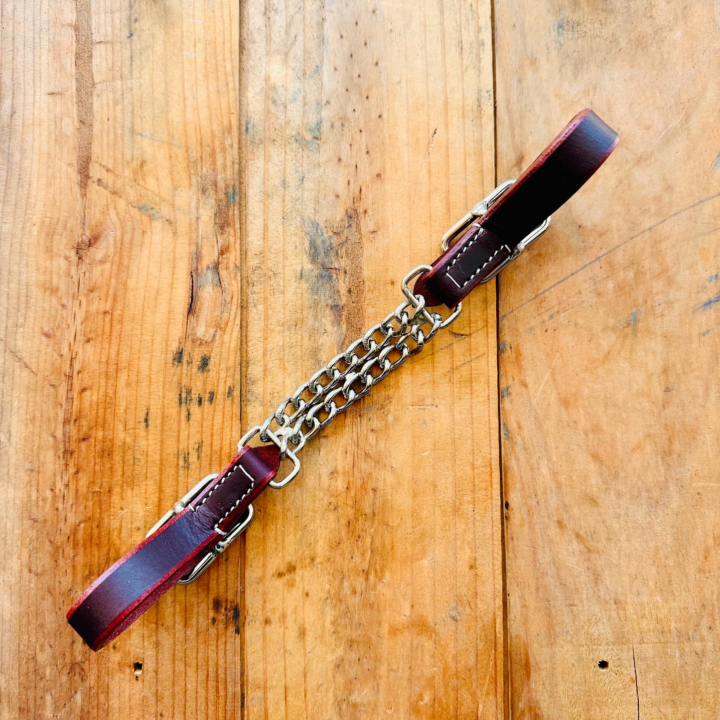 Latigo Argentina Cow Leather Double Curb Chain