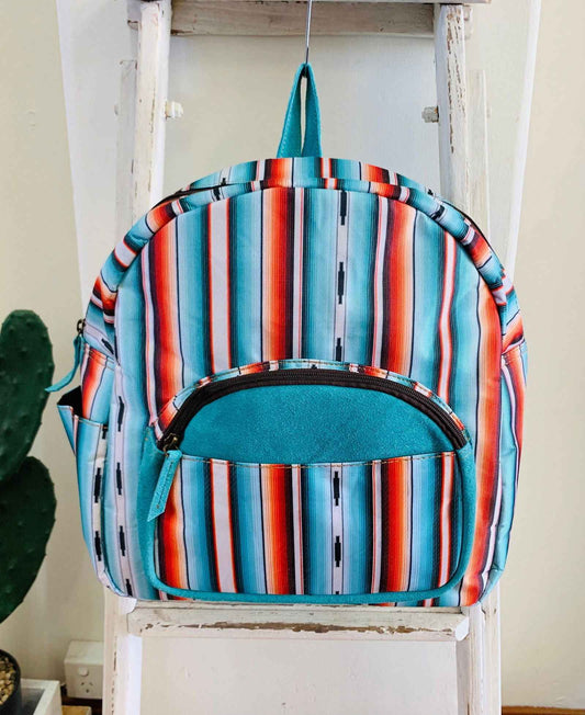 Backpack With Southwest Serape Design - Dustybutts Australia
