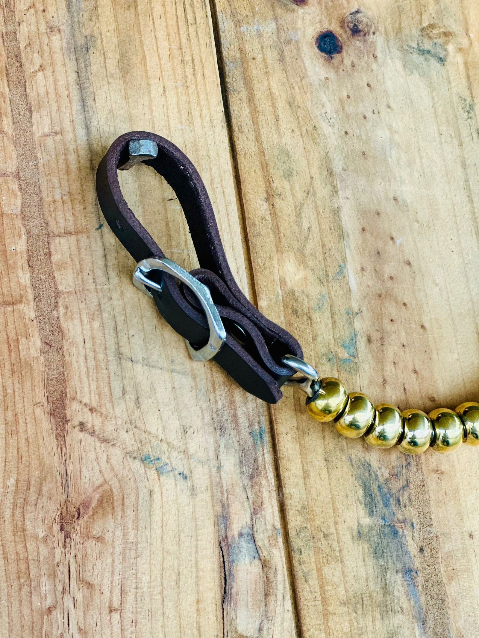 Beaded Curb Chain // Gold - Dustybutts Australia