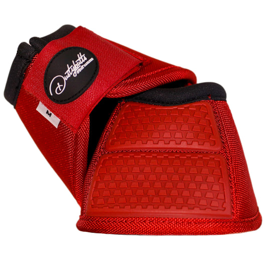 Dustybutts Equistride No Turn Bell Boots // Red