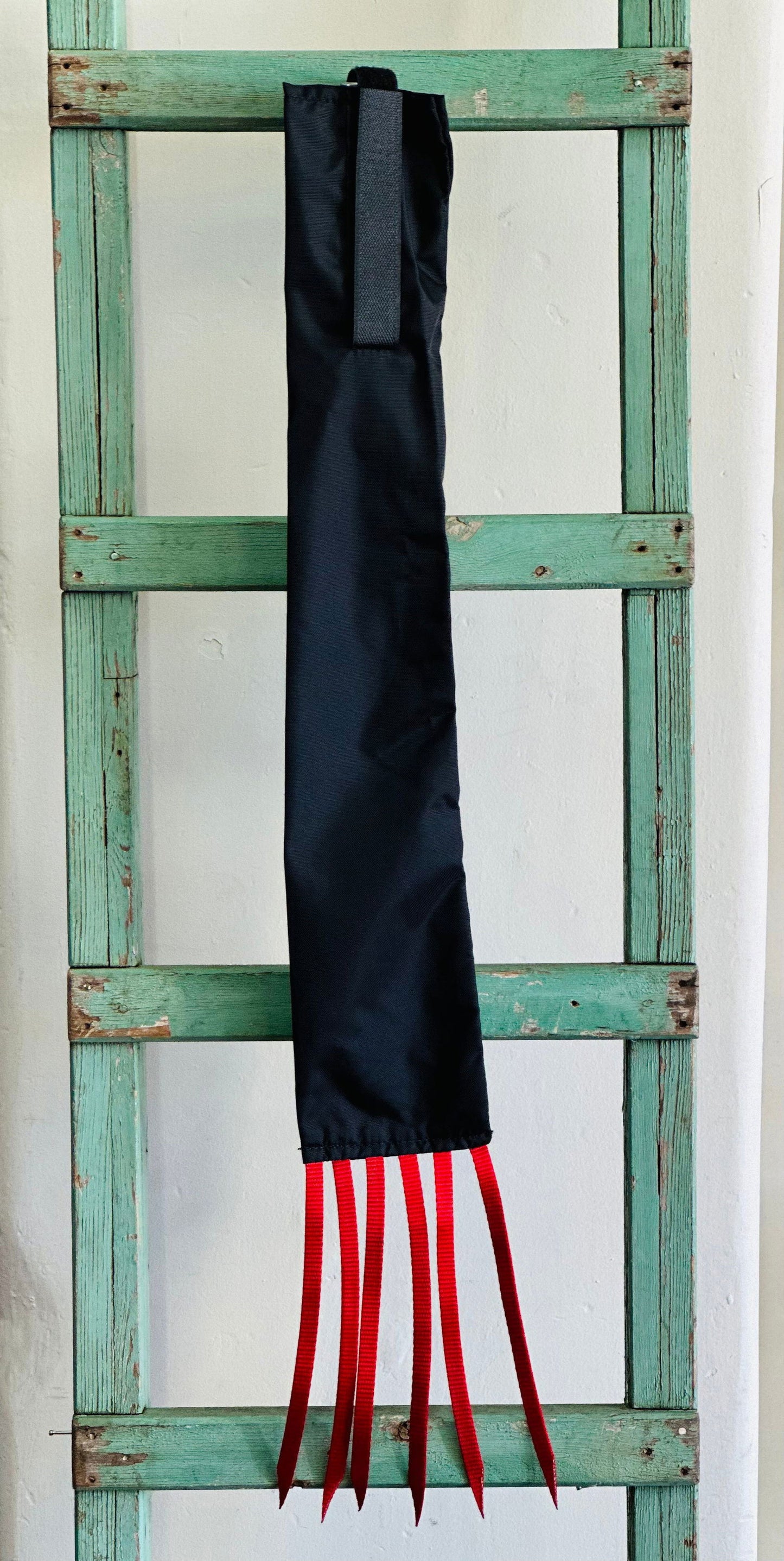 Black Tail Bag With Red Whippers // Regular - Dustybutts Australia