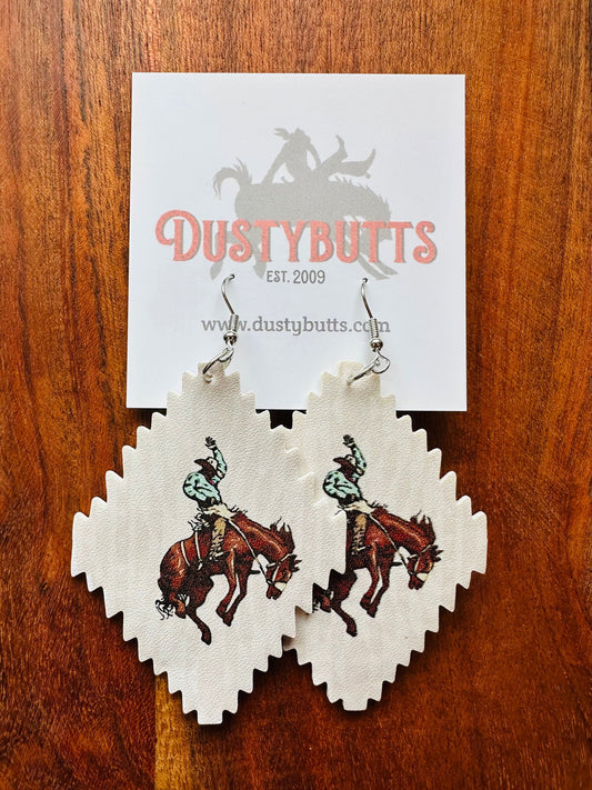 Buckin Bronco Earrings -  - Dustybutts Australia