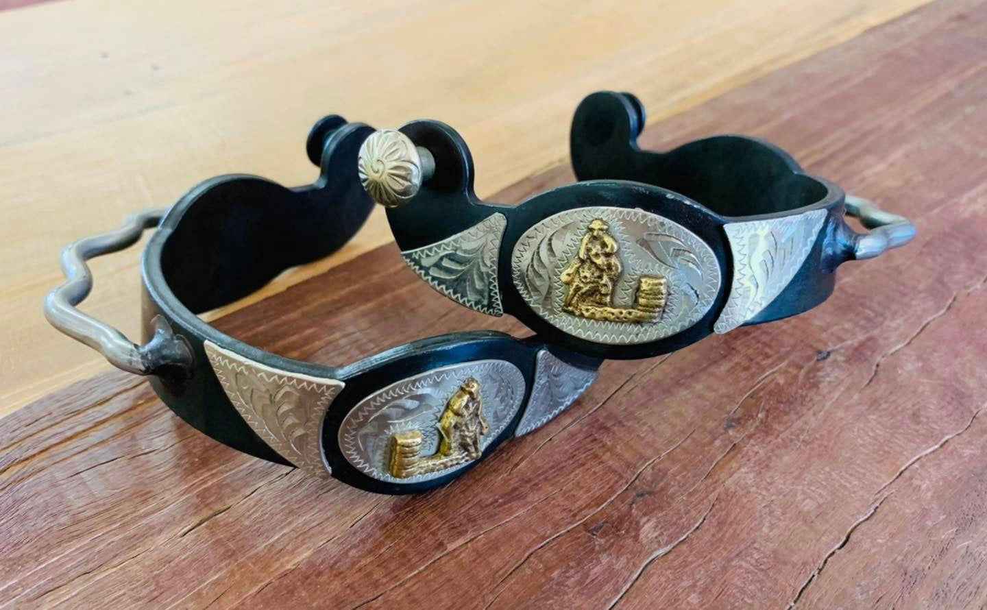 Bumper Spurs With Barrel Racer Design - Dustybutts Australia