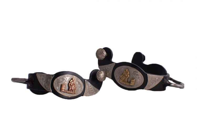 Bumper Spurs With Barrel Racer Design - Dustybutts Australia