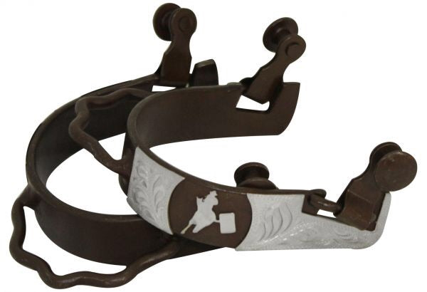 Bumper Spurs With Silver Barrel Racer -  - Dustybutts Australia