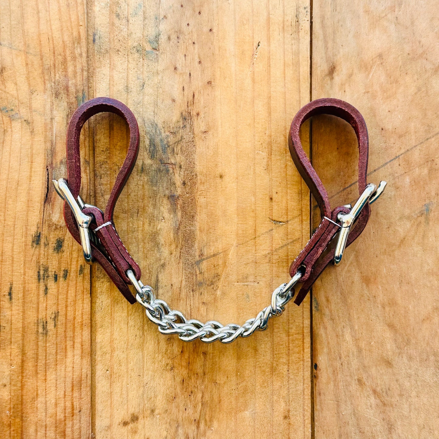 Latigo Argentina Cow Leather Double Curb Chain