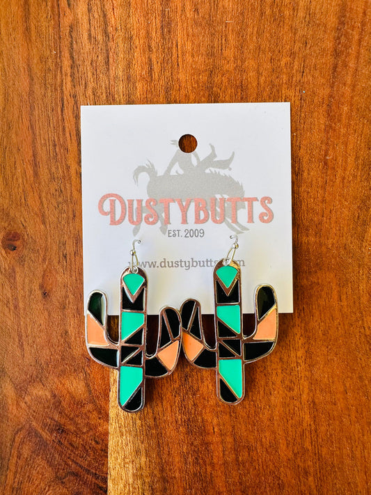 Cactus Earrings -  - Dustybutts Australia