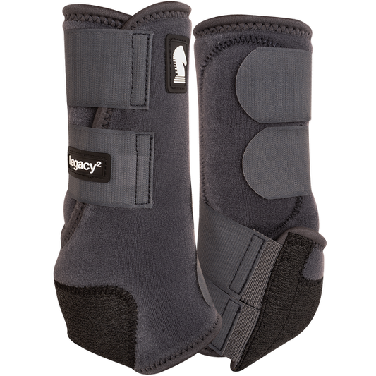 Classic Equine Legacy 2 boots - Charcoal - Dustybutts Australia
