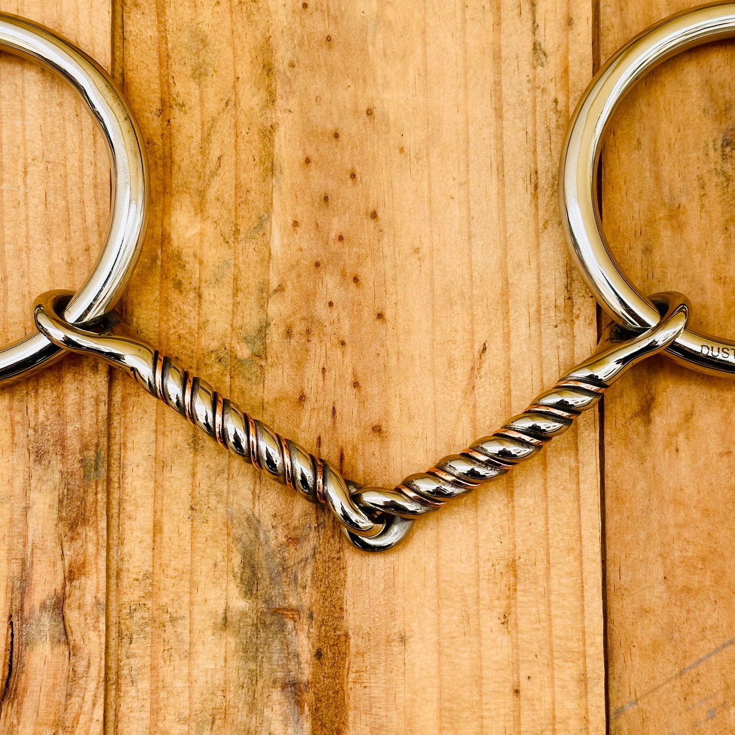 Dustybutts ‘Gator’ Two Piece Twisted Weighted Snaffle Bit