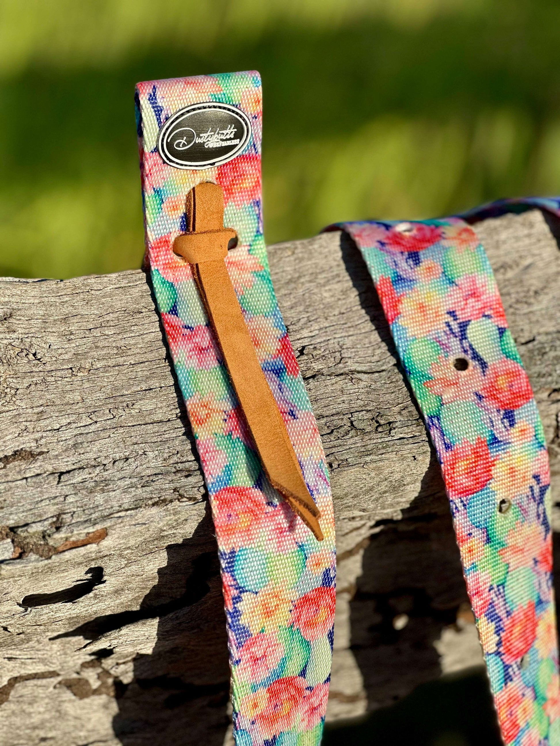 dustybutts-nylon-tie-strap-and-off-billet-set---cactus-bliss-latigos---dustybutts-australia-35929387