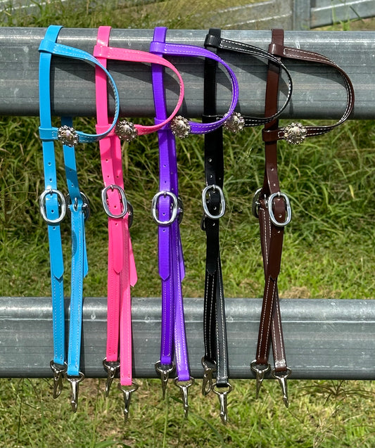 Dustybutts PVC One Eared Quick Change Bridles