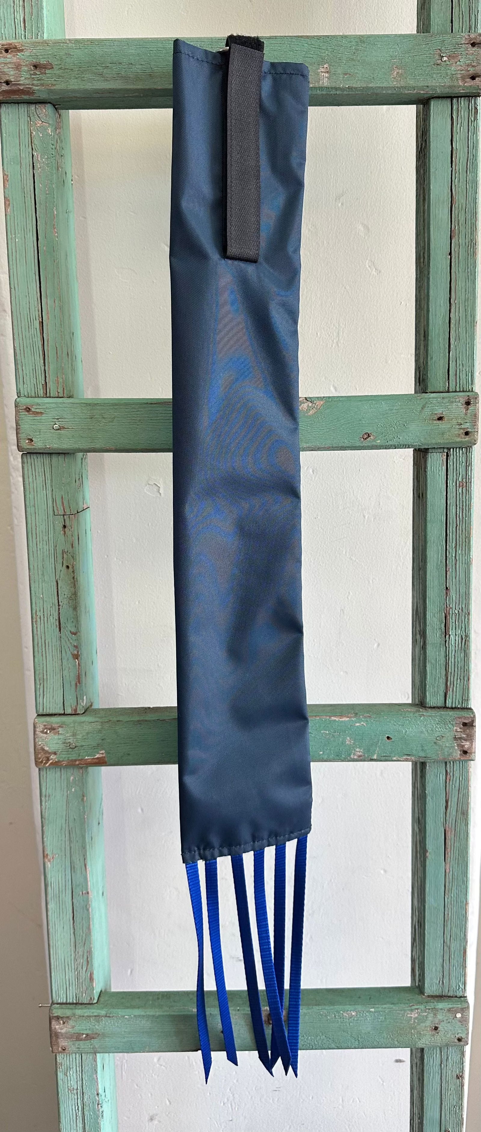 Dark Blue Tail Bag With Blue Whippers // Regular - Dustybutts Australia