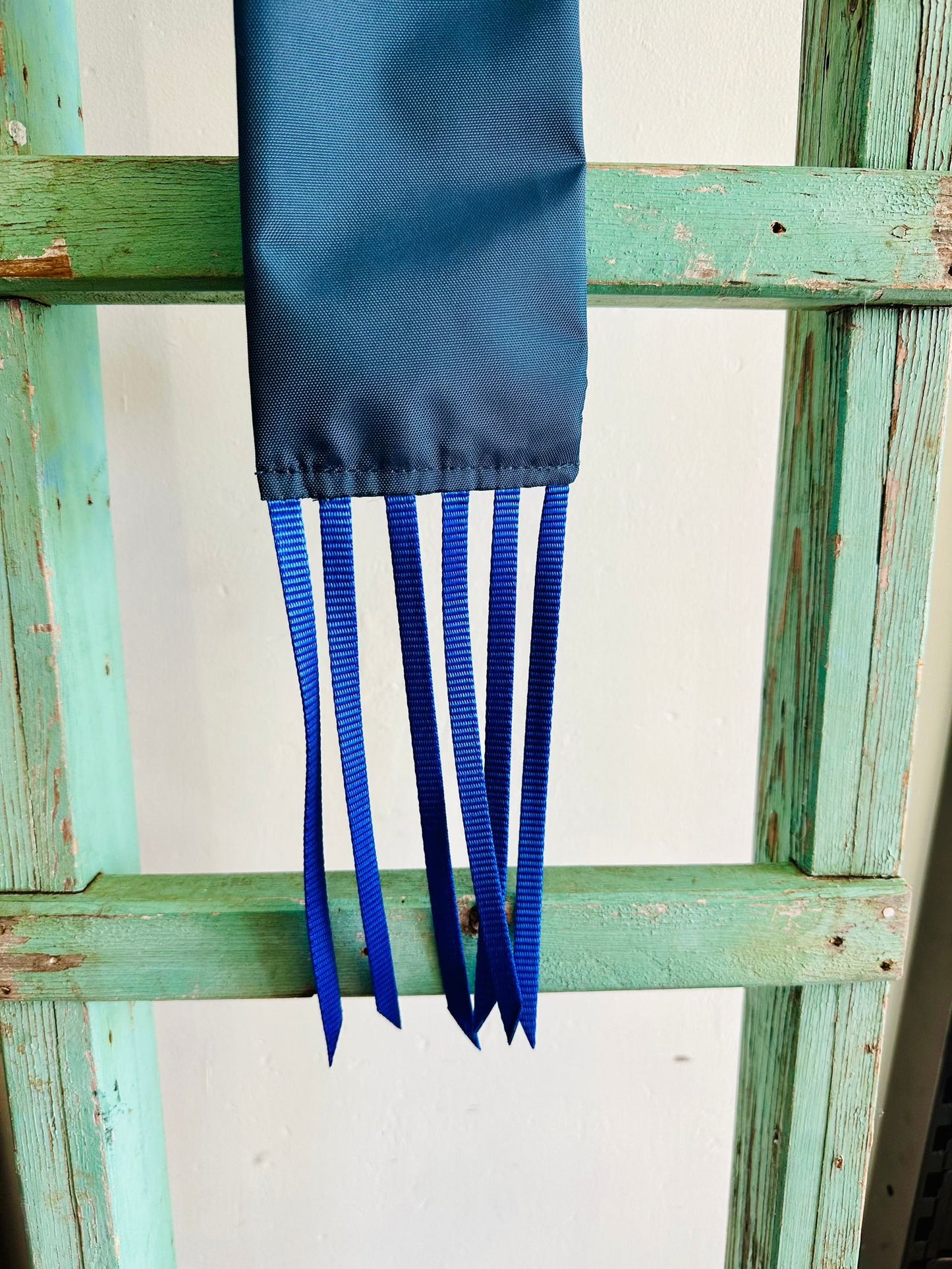 Dark Blue Tail Bag With Blue Whippers // Regular - Dustybutts Australia