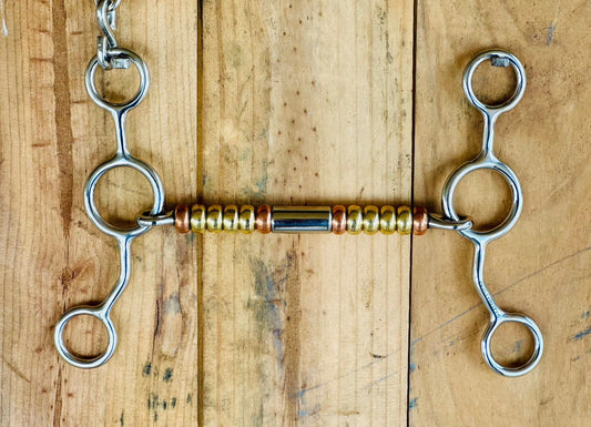Dustybutts Beaded Mullen Mouth Jr Cowhorse Bit - Dustybutts Australia