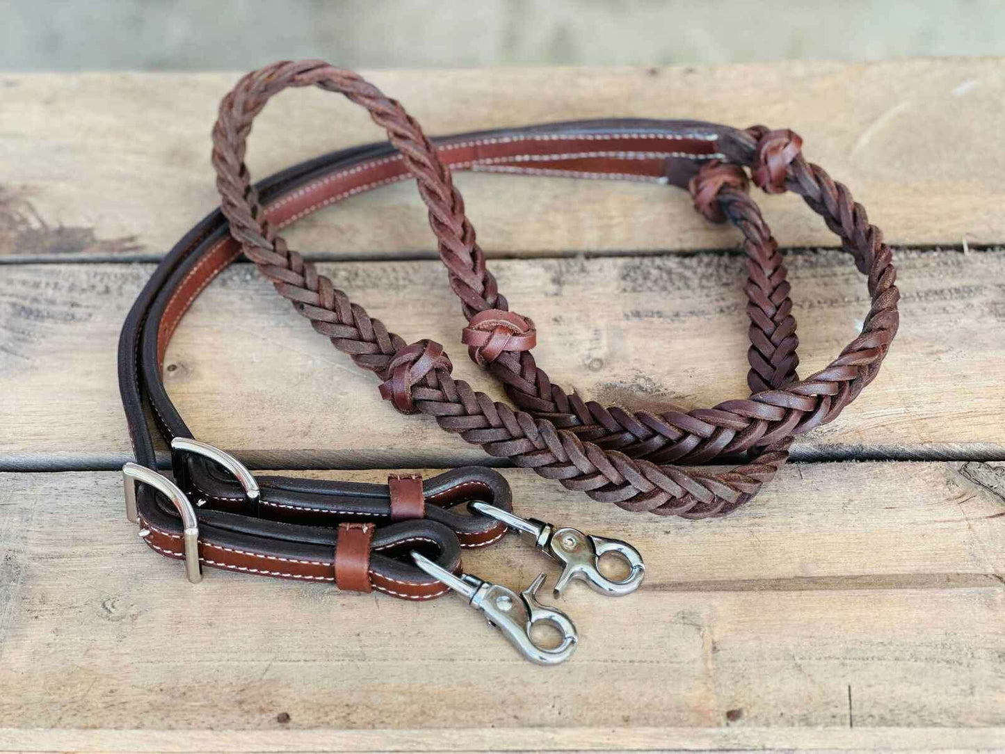 Dustybutts_Harness_Leather_Knotted_5_Plait_Barrel_Racing_Reins_-_Dustybutts_Australia-7733181