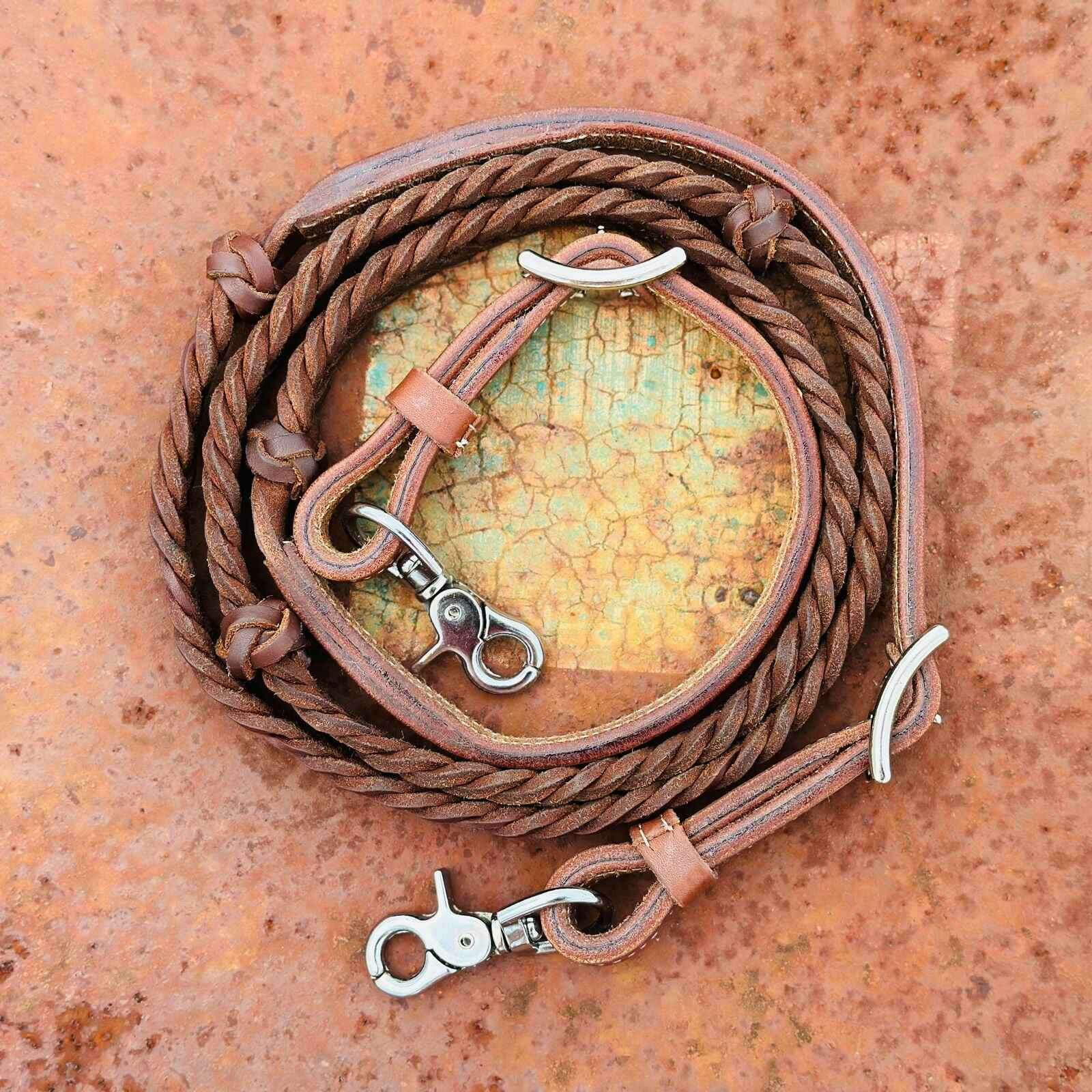 Dustybutts_Harness_Leather_Knotted_5_Plait_Barrel_Racing_Reins_-_Dustybutts_Australia-7733182